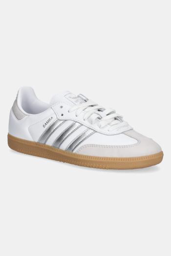 Kožené tenisky adidas Originals Samba OG biela farba, JI2725