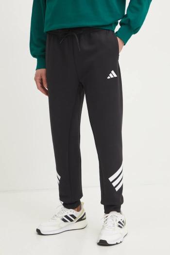 Tepláky adidas Future Icons čierna farba, s potlačou, JD4863