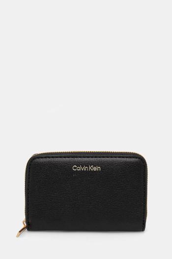 Peňaženka Calvin Klein dámska, čierna farba, LV04F1091G