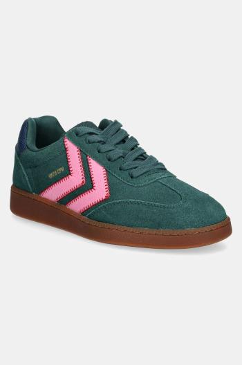 Semišové tenisky Hummel Vm78 Cph Lz zelená farba, 226234