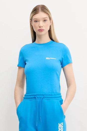 Bavlnené tričko Karl Lagerfeld Jeans dámske, A1W17004