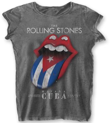 The Rolling Stones Tričko Havana Cuba Womens Charcoal Grey L