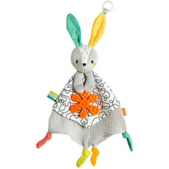 BABY FEHN DoBabyDoo Activity Comforter Rabbit uspávačik s hryzadielkom 1 ks