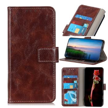RETRO Peňaženkový obal Motorola Moto G8 Power Lite hnedý