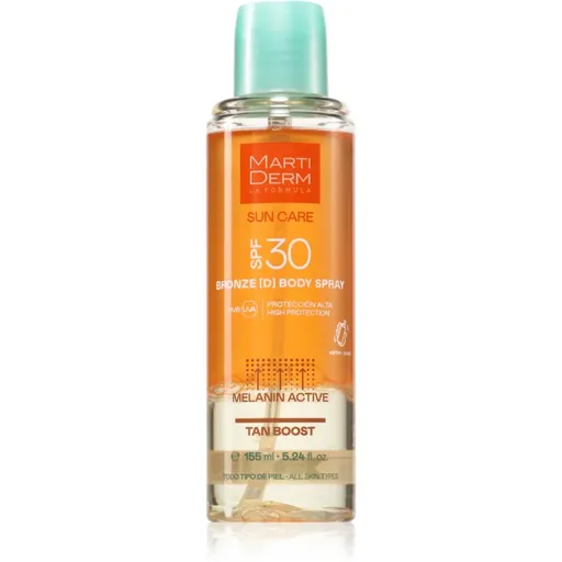MartiDerm Sun Care Bronze D Body Spray telový sprej urýchľujúci opaľovanie SPF 30 155 ml