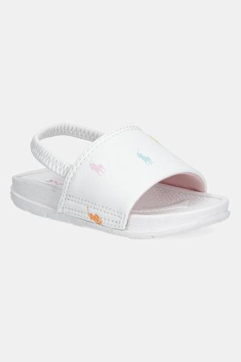 Šľapky Polo Ralph Lauren FAIRVIEW PS biela farba, RL01905101
