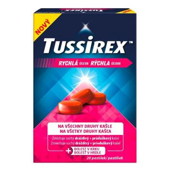 TUSSIREX Pastilky proti kašľu 20 kusov