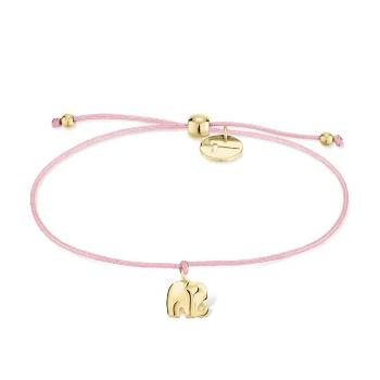 Tamaris Šnúrkový náramok pre šťastie s príveskom slona Little Elephant TJ-0599-B-17