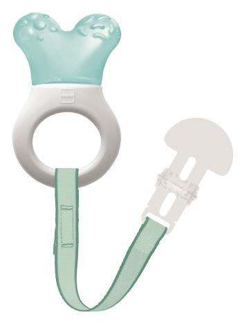 MAM Hryzátko s opaskom Mini Cooler&Clip 2+, tyrkys