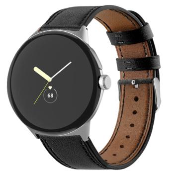 LEATHER Kožený remienok pre Google Pixel Watch 3 45mm čierny