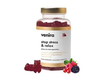 Venira Stop stress & relax - stress no more gummies - lesné plody 60 ks