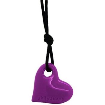 Jellystone Designs Upokojujúci prívesok Srdiečko – hroznovo-fialový (9343900001090)