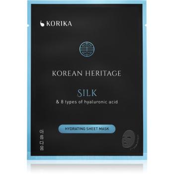 KORIKA Korean Heritage Silk & 8 Types of Hyaluronic Acid Hydrating Sheet Mask hydratačná plátienková maska 25 g