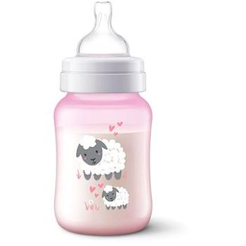 Philips AVENT Fľaša Anti-colic 260 ml – ružová ovečka (8710103880707)