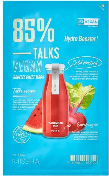 Missha Vegánska pleťová maska Talks Vegan Squeeze Hydro Booster (Sheet Mask) 27 g