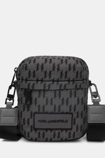 Malá taška Karl Lagerfeld K/MONOGRAM šedá farba, A1M30412