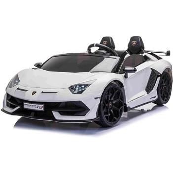 Elektrické autíčko Lamborghini Aventador 12 V dvojmiestne, biele (8586019942774)