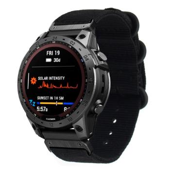 NYLON Remienok pre Garmin Fenix 7 čierny