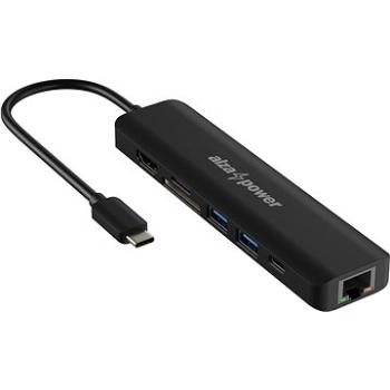 AlzaPower USB-C Dock Station 7 v 1 čierna (APW-HCC7B)