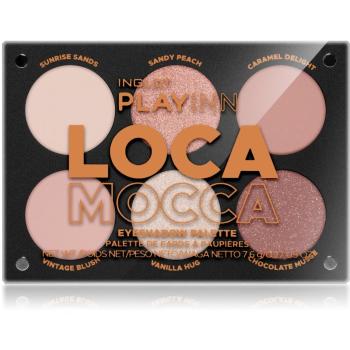 Inglot PlayInn Eyeshadow Palette paletka očných tieňov odtieň LOCA MOCCA 7.6 g