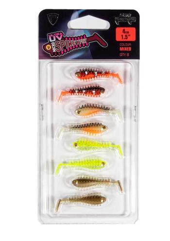 Fox rage gumová nástraha micro spikey mixed colour lure pack 4 cm