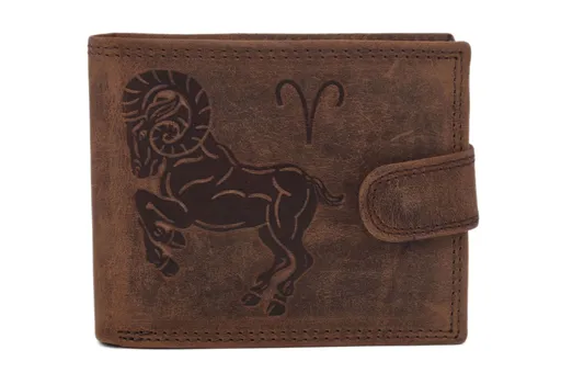 Pánska peňaženka MERCUCIO svetlohnedá embos baran 2911927