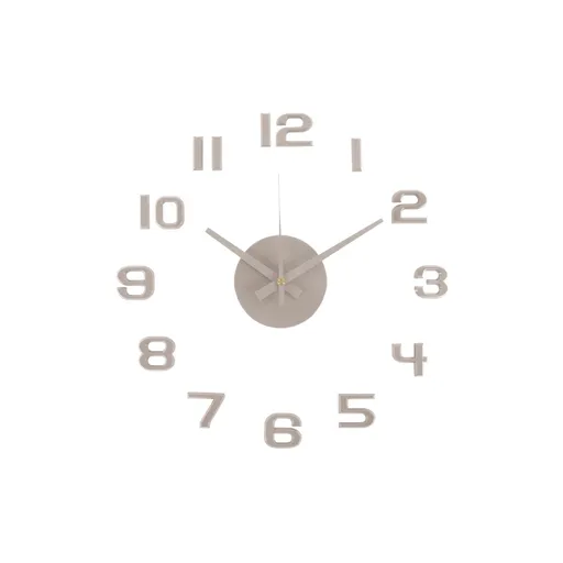 Karlsson 6001WG designové samolepiace hodiny sivá, pr. 40 cm