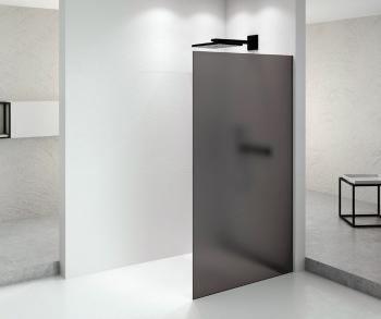 POLYSAN - ARCHITEX BLACK MATT sprchová zástena 662 dymové mat sklo AXB70SM