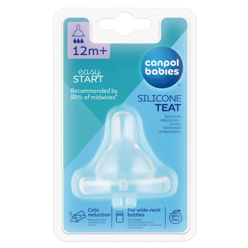 CANPOL BABIES Cumlík 3-rýchla silikónová čerešnička široká 1 ks