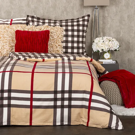 4Home Flanelové obliečky Kocka, 140 x 200 cm, 70 x 90 cm