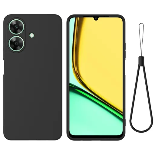 RUBBER Ochranný kryt pre Realme Note 60 čierny