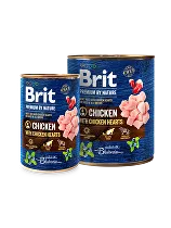 Brit Premium Dog by Nature  konz Chicken & Hearts 400g