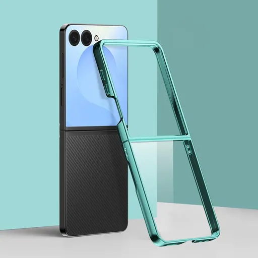 ELECTRO Plastový obal pre Samsung Galaxy Z Flip7 5G zelený