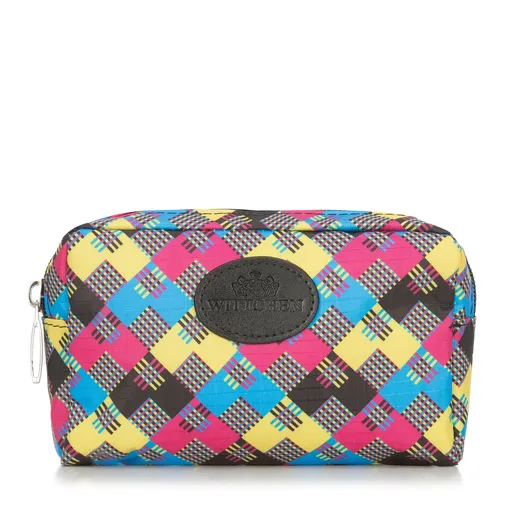 Malá kozmetická taštička s elegantným boxovým dizajnom, 95-3-101-X11.