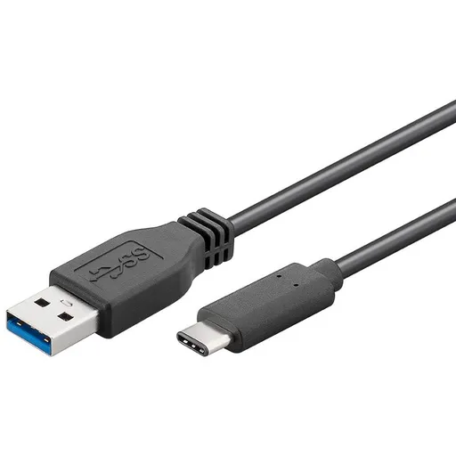 PremiumCord USB-C/male - USB 3.0 A/Male, čierny, 3m