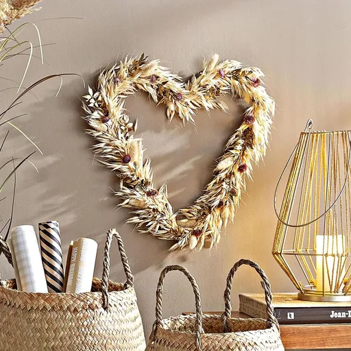 Weltbild Nástěnná dekorace ze sušených květin Srdce