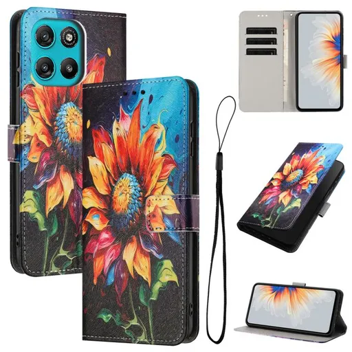 ART Peňaženkový kryt pre Motorola Moto G57 Power SUNFLOWER
