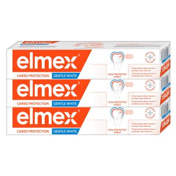 ELMEX Caries Protection Gentle White zubná pasta proti zubnému kazu triopack 3 x 75 ml