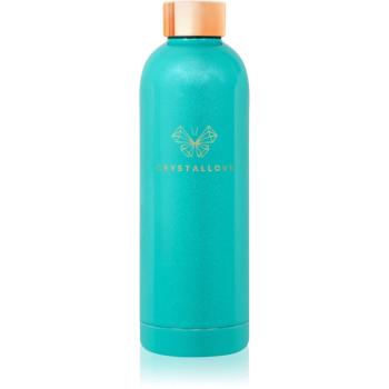 Crystallove Thermal Water Bottle sklenená fľaša na vodu Amazonite 500 ml
