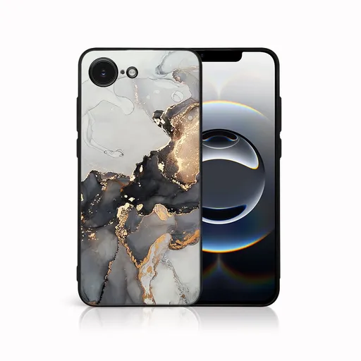 MY ART Ochranný kryt pre Apple iPhone 16e GREY MARBLE (140)