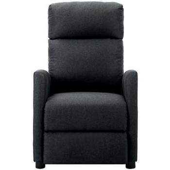 Shumee polohovacie tmavo sivé textil, 3073647