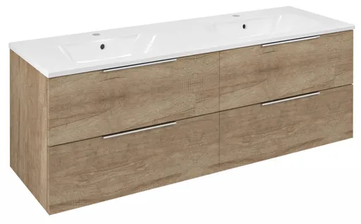 SAPHO - CIRASA umývadlová skrinka 139,6x52x46cm, dub alabama CR141-2222-21