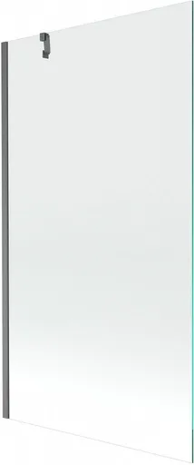MEXEN/S - Next vaňová zástena FIX 100 x 150, transparent, grafit kartáčovaná 895-100-000-00-00-66