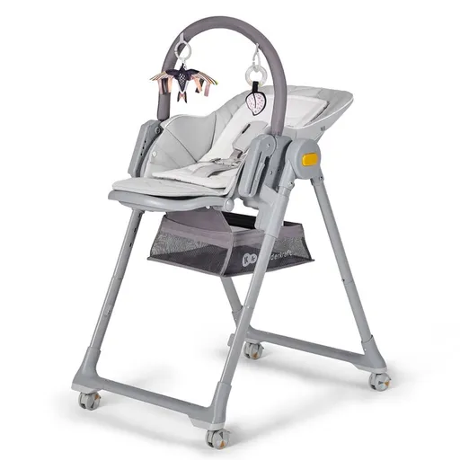 Kinderkraft Lastree Grey,KINDERKRAFT SELECT Stolička jedálenská Lastree Grey, Premium