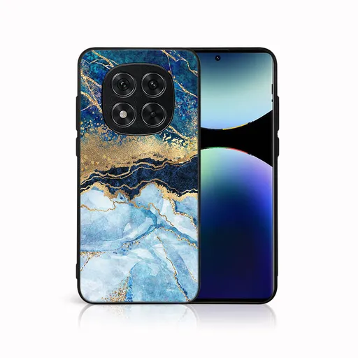 MY ART Ochranný kryt pre Xiaomi Redmi Note 14 Pro 5G BLUE MARBLE (141)