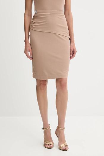 Sukňa Guess PRISCA béžová farba, mini, puzdrová, W5YD64 KAQL2