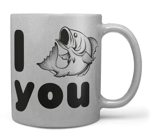 Hrnček I fish you – SILVER