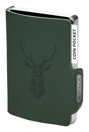 Kožená mini peňaženka Mondraghi Silhouette Modern Deer Green