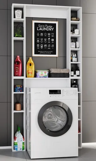 VCM Skříňka na pračku Tinoli XL, bílá