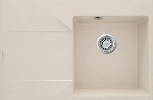 DEANTE DEANTE - Evora béžový granitový drez, 1-bowl s odkvapkávacou plochou - vľavo ZQJ_511L